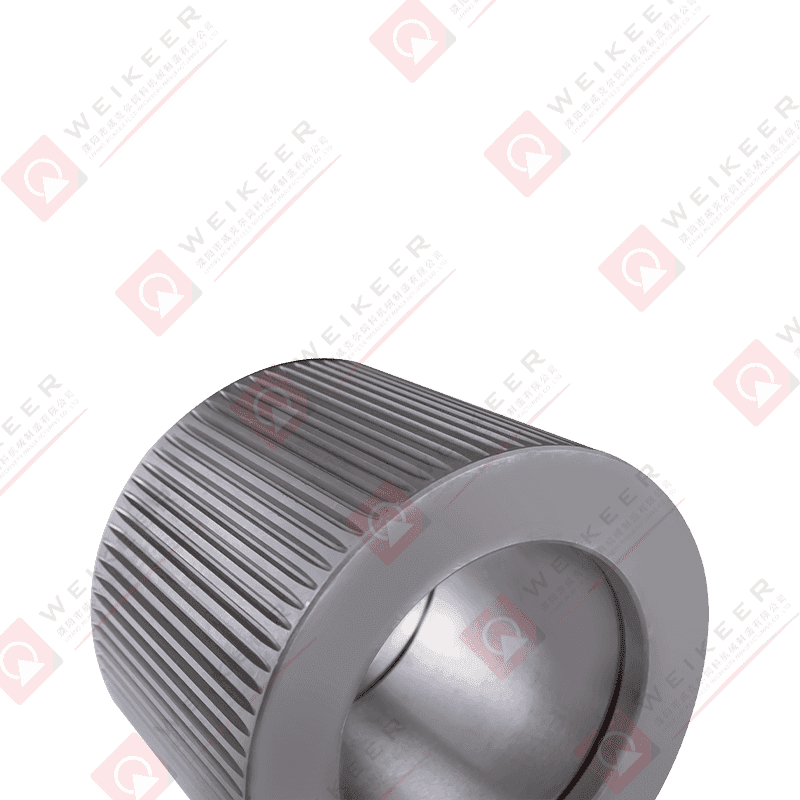 Gewellte Pelletwalze aus Federstahl mit geschlossenem Ende